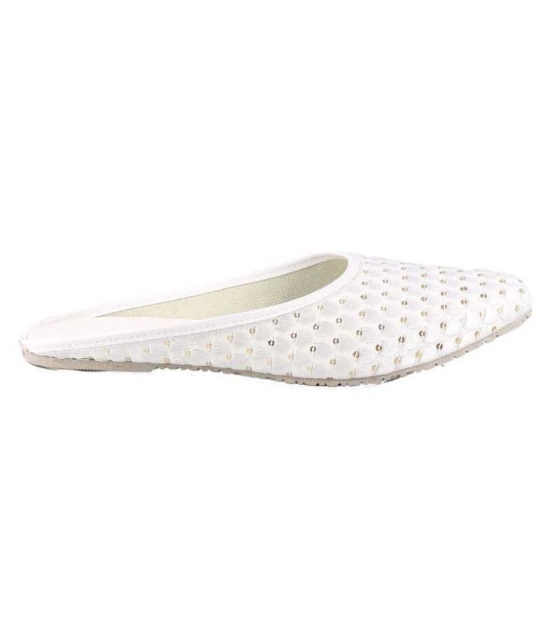 Raj - White Womens Mules - None