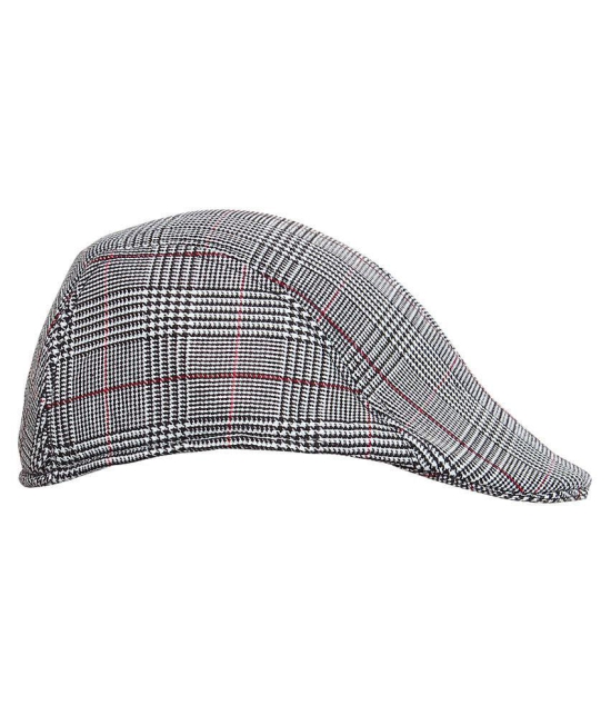 Zacharias Mens Checkered Golf Cap (I-02) - Gray