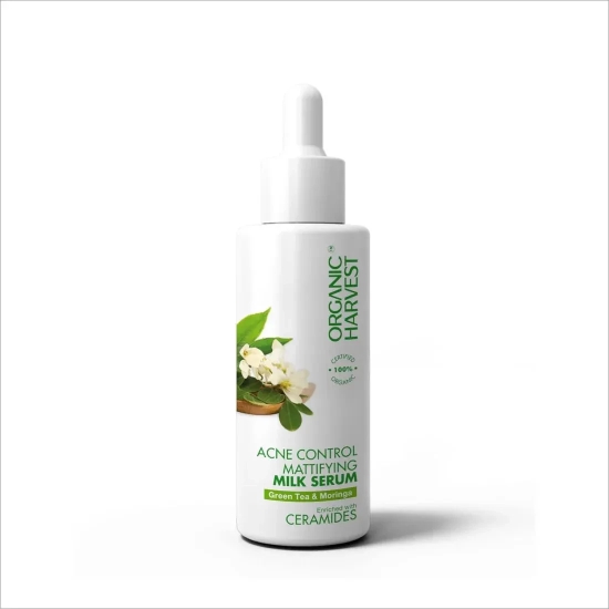 Organic Harvest Acne Control Mattifying Milk Serum-milk serum and face wash