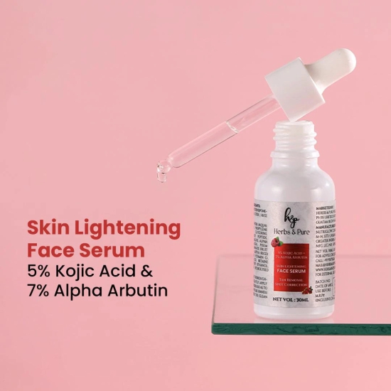 5% Kojic Acid & 7% Alpha Arbutin Skin Lightening Face Serum-30ml