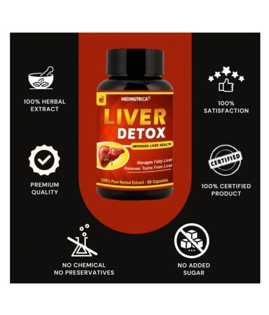 Medinutrica Liver Detox Capsule 60 no.s Pack Of 1