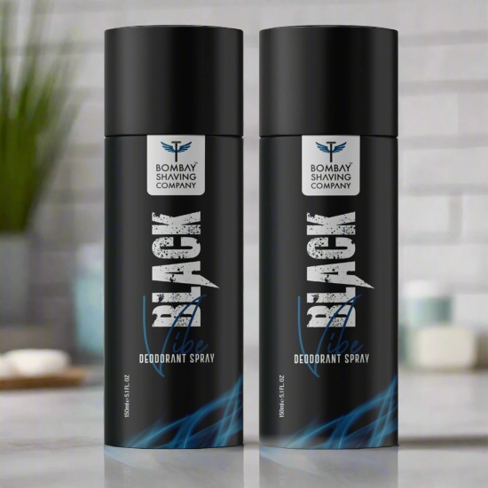 Black Vibe Deo For Men, 150ml | Pack of 2-