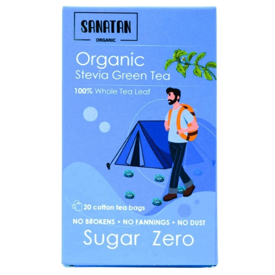 Sanatan Organic Ginger Lemongrass Happy-Periods Green Tea- 20 sachets