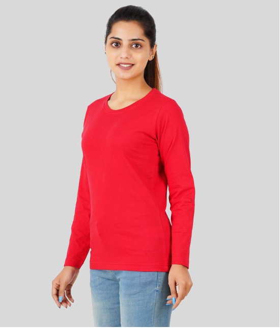 ferocious - Red Cotton Regular Fit Women's T-Shirt ( Pack of 1 ) - None