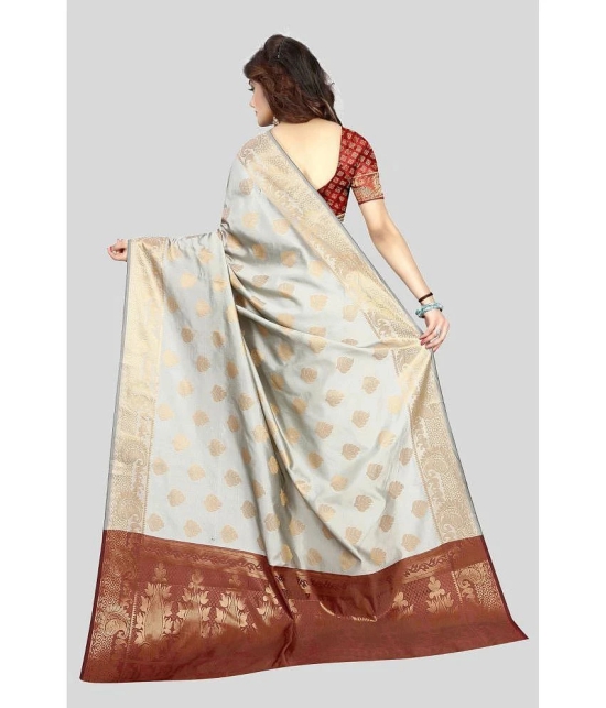 Gazal Fashions - Multicolour Banarasi Silk Saree With Blouse Piece ( Pack of 1 ) - Multicolour