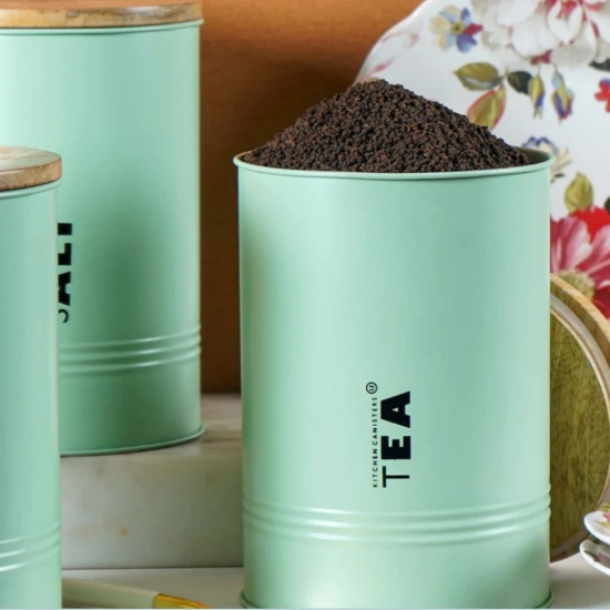 Canisters with Airtight Seal (Set of 4)-Olive Green