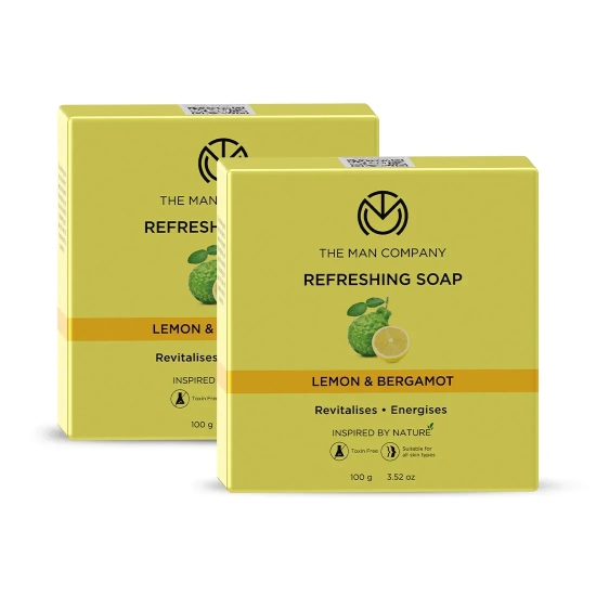 Refreshing Soap | Lemon & Bergamot (Multi Packs) Value Pack of 4