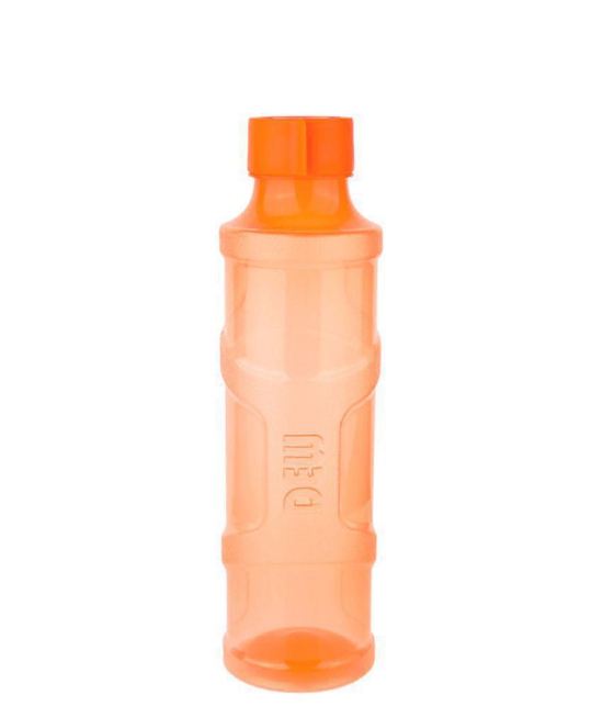 Gluman Dew Fridge Bottle Pack of 6, Orange color, 1000ml each - Orange