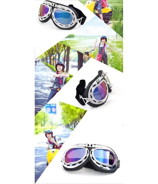 AutoPowerz - Day & Night HD Vision Multicolour Riding Goggles ( Pack of 1 )