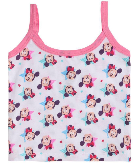 MINNIE & FRIENDS GIRLS VEST DORI NECK SLEEVELESS ASSORTED Pack Of 3 - None