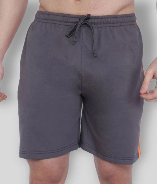 Neo Garments - Grey Cotton Mens Shorts ( Pack of 1 ) - None