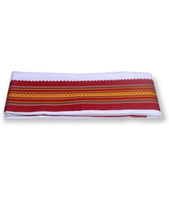 Abhikram - Cotton Bath Towel ( Pack of 1 ) - Red - Red