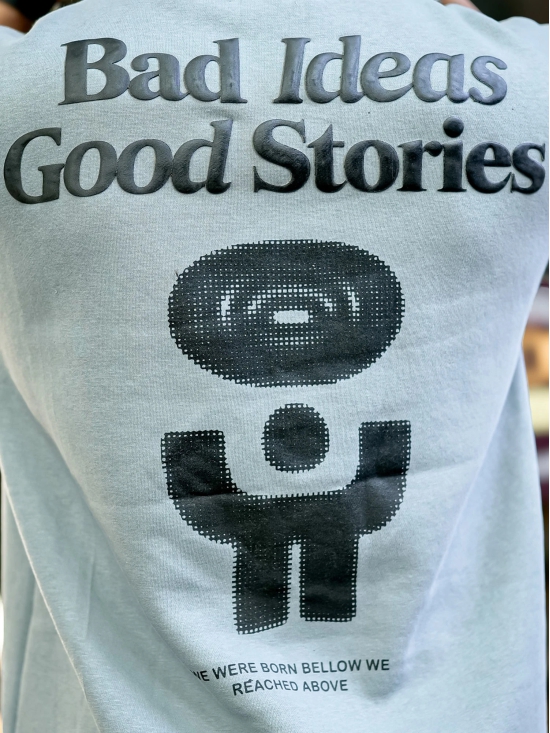 Good Stories Black Sweatshirt-L / Light Grey