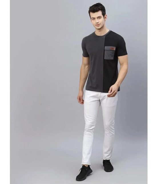 Rigo Cotton Slim Fit Colorblock Half Sleeves Mens T-Shirt - Grey ( Pack of 1 ) - None