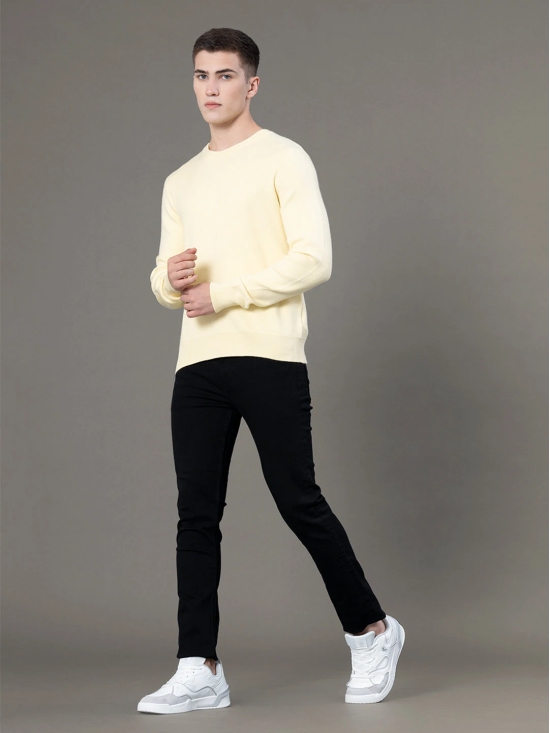 RedTape Round Neck Solid Sweater for Men | Essential Comfort for Every Day