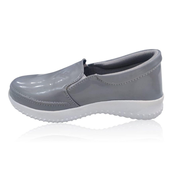 Amello Women's | Ladies | Females | Girls Comfortable, Fashionable, Synthetic Leather, Shoes College, Regular Wear | Casual Sneakers Grey