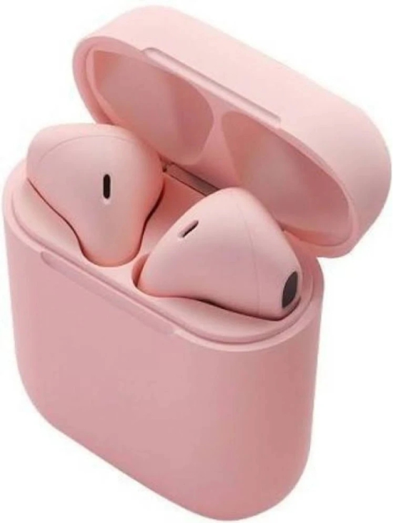 Neo I12 INPODS Bluetooth True Wireless (TWS) On Ear 2 Hours Playback Magnetic earpeice IPX4(Splash & Sweat Proof) Pink