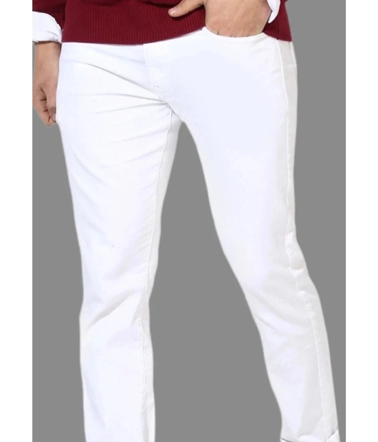 x20 - White Denim Skinny Fit Mens Jeans ( Pack of 1 ) - None