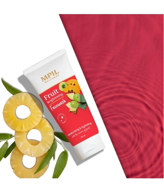 Mpil Wellness Fruit Brightening Face Washpapaya And Pineapplegentle Cleansing With Aloe Vera (100Ml)