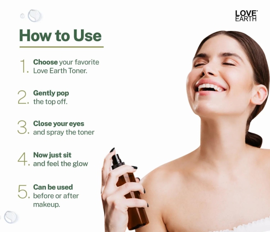 Love Earth Rajni Gandha Toner Face Mist With Tuberose(Rajnigandha) Oil & Mulberry Extract For Tightening Pores & Even Tone