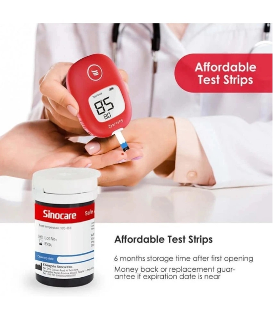 SINOCARE SAFE AQ &10 STRIPS Glucometer