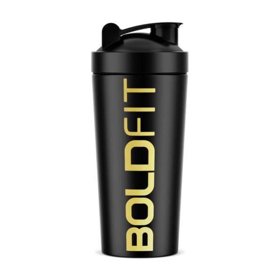 Boldfit Steel Shaker Bottles for Gym 700ml-Army Green