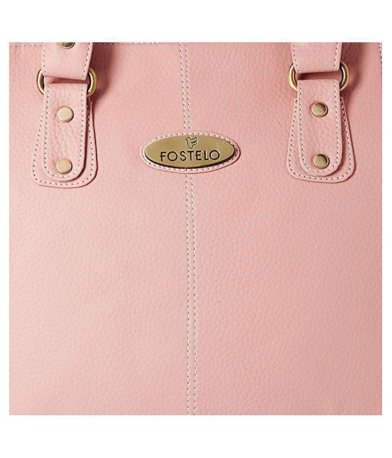 Fostelo - Light Pink  PU Shoulder Bag - Light Pink