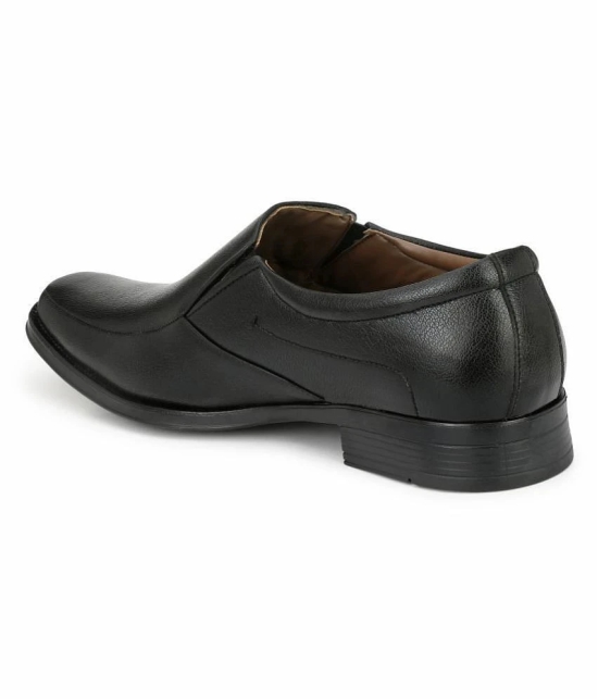 Sir Corbett Slip On Non-Leather Black Formal Shoes - None