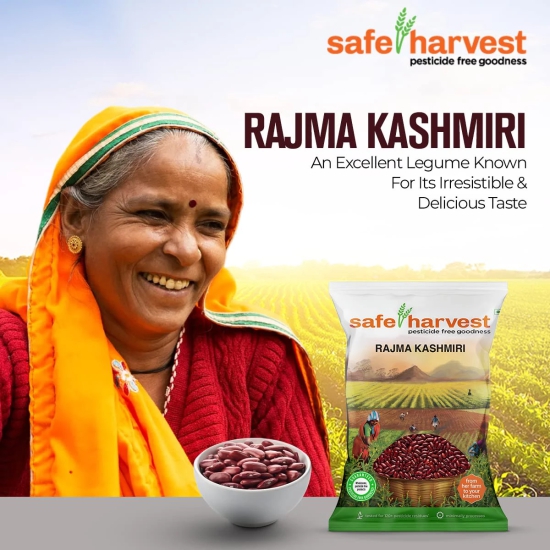 Safe Harvest Pf Rajma Kashmiri, 500 Gm