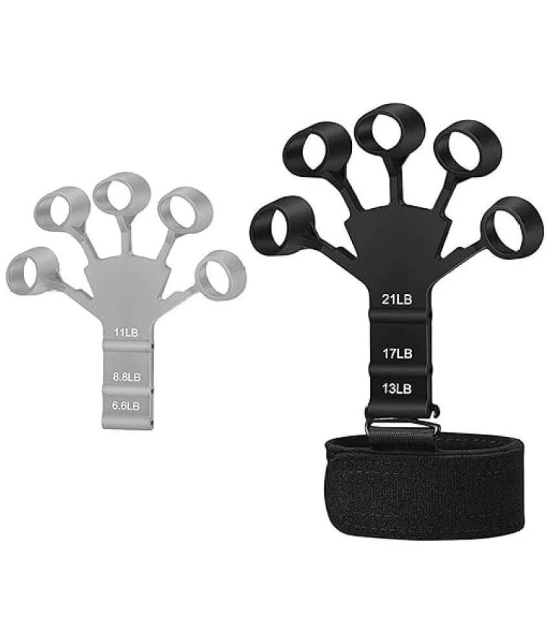 Premium Finger Strengthener 2 Pack Forearm Finger Exerciser Hand Strengthener Yoga Hand Resistance Finger Expander, Hand Strengthening Equipment - Multi Color