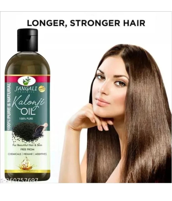 PURE JANGALI ORGANICSCold Pressed Kalonji Oil - Black Seed Oil - For Hair - 100ML