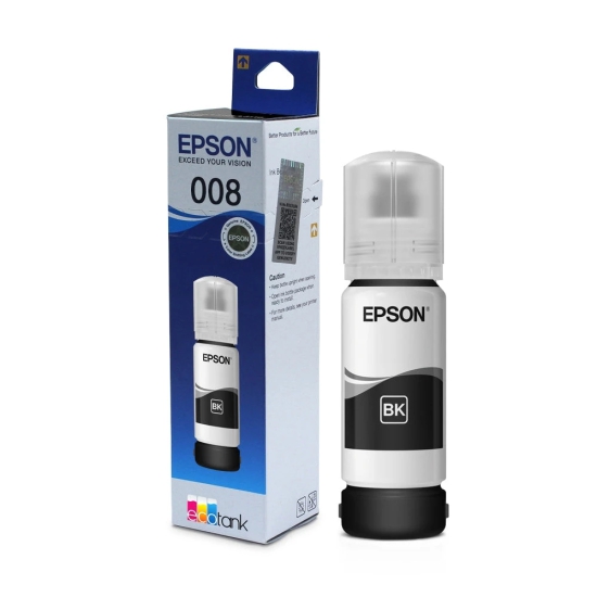 Epson 008 Black Genuine Ink Bottle 127 ml-Black