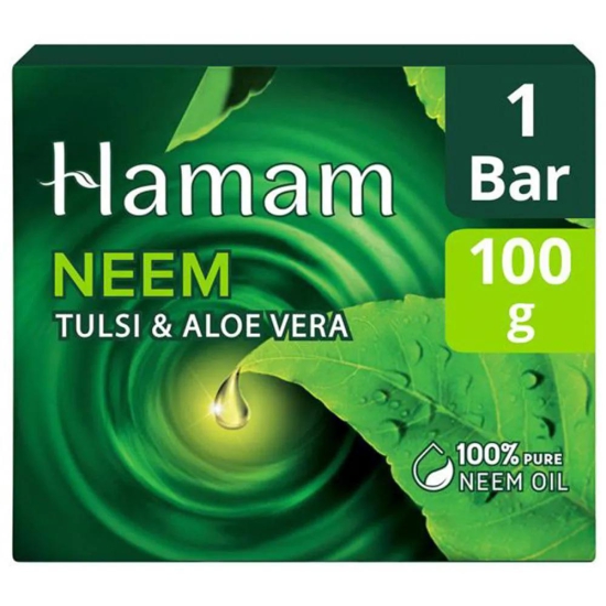 Hamam Neem Tulsi and Aloevera Soap Bar 100 g