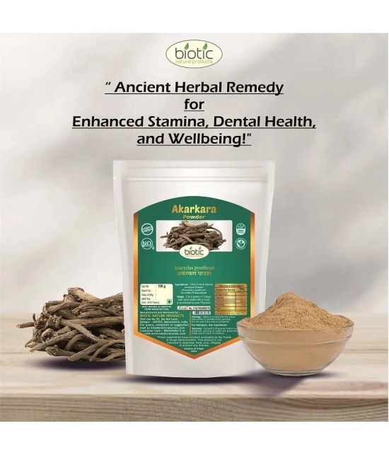 Biotic Akarkara Roots Powder - Pellitory Root Powder 200 gm