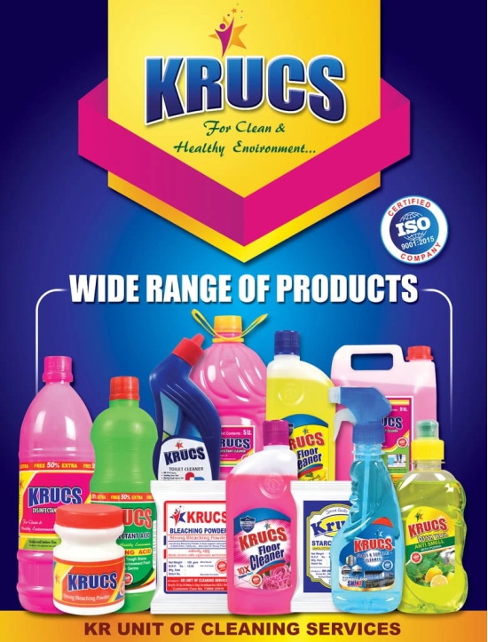 600ml Bottle of KRUCS Disinfectant Floor Cleaner