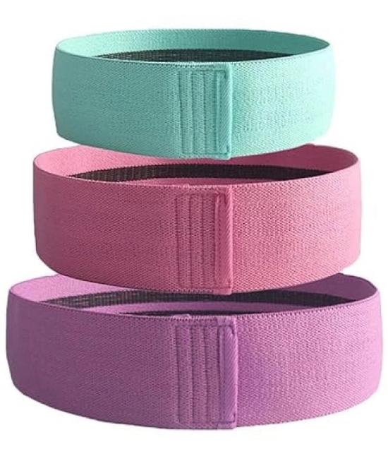 Resistance Bands Loop Exercise Bands Booty Bands,Workout Bands Hip Bands Wide Resistance Bands Hip Resistance Band for Legs and Butt,Activate Glutes and Thigh, set 3 - Multi Color