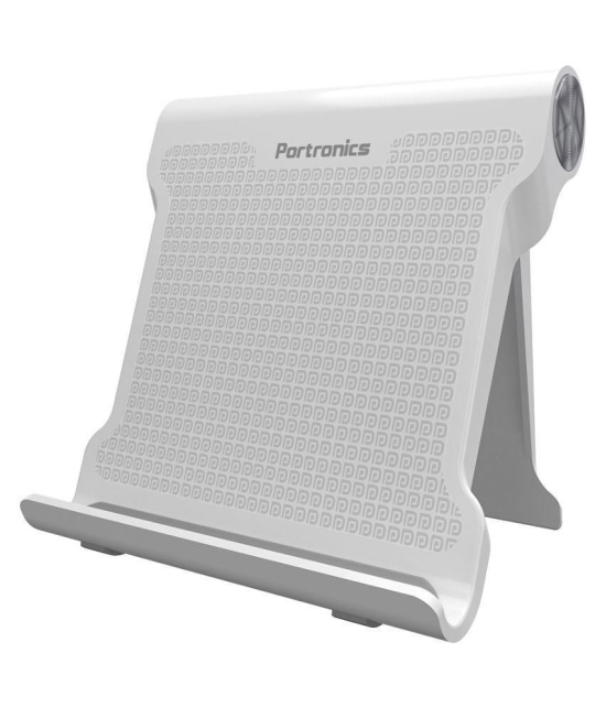 Portronics Modesk 200:Foldable Universal Mobile Stand ,White (POR 1203) - White