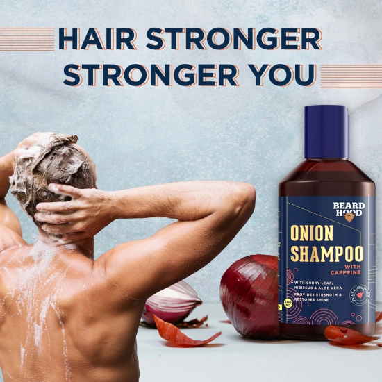 Onion Shampoo With Caffeine 200ml-Onion Shampoo With Caffeine, 200ml