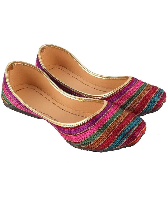 Apratim Multi Color Ethnic Footwear - None