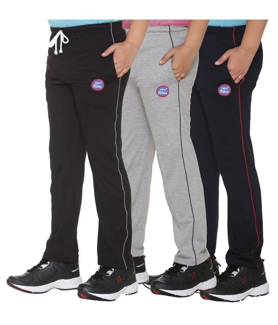 Vimal Jonney Multicolor Cotton Blended Trackpants For Boys (Pack Of 3) - 15-16 Years