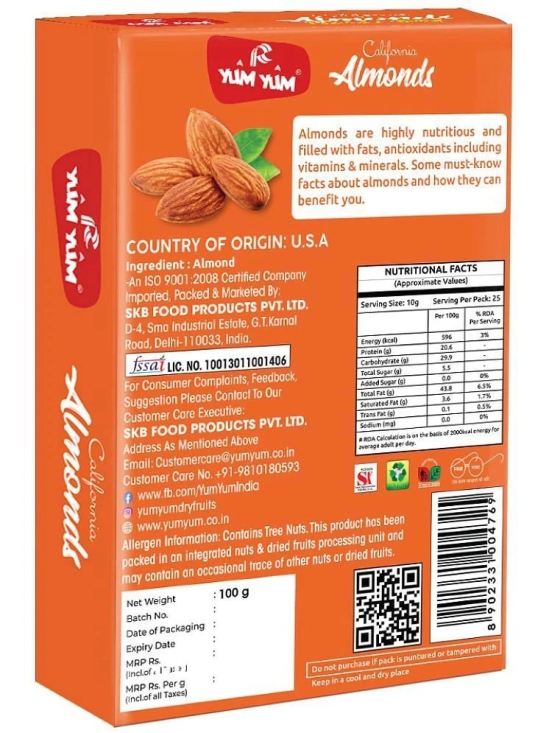 YUM YUM Almond (Badam) 1000