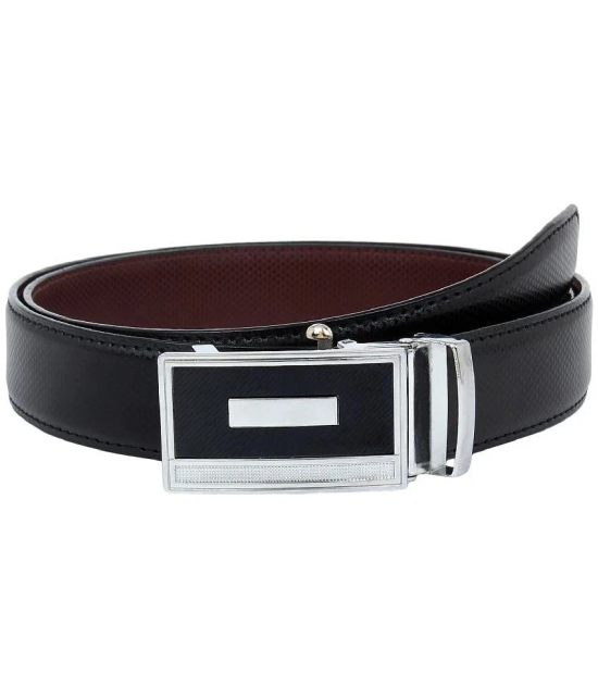 Zacharias - Black Leather Mens Reversible Belt ( Pack of 1 ) - None