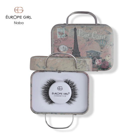 Clear Band Fluffy 3D Mink False Eyelashes-Naba