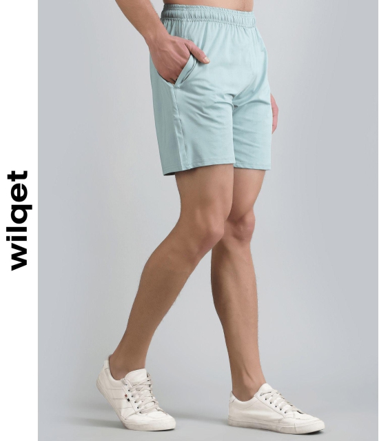 Mens Activewear Running Shorts-Sky Blue / XXL