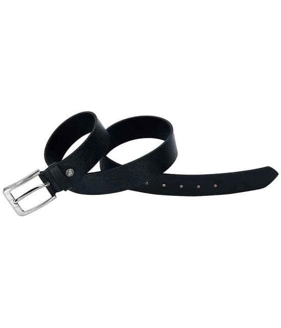 Leather World - Black 100% Leather Mens Formal Belt ( Pack of 1 ) - None