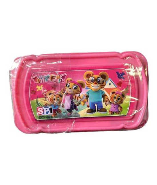 Robo Kids Big Lunch Box For School Kids – Cartoon Theme Lunch Box With Spoon