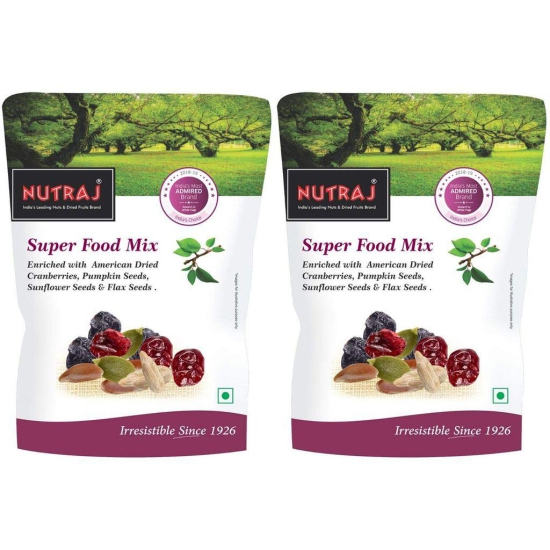 Nutraj Super Food Mix - American Cranberries, American Blueberry, Flax Seeds, Sunflower Seeds & Pumpkin Seeds