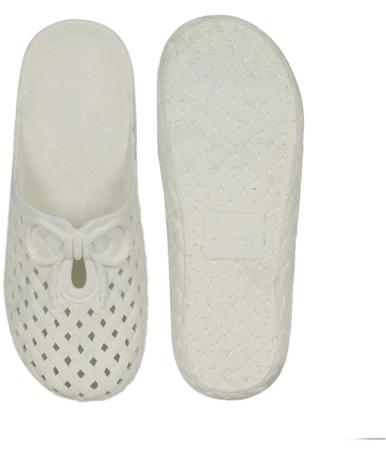 Aadi White Womens Toe Covered Flip Flop - None