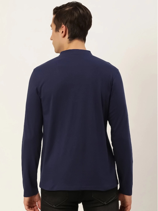 Brave Navy Henley T-shirt-M / Navy