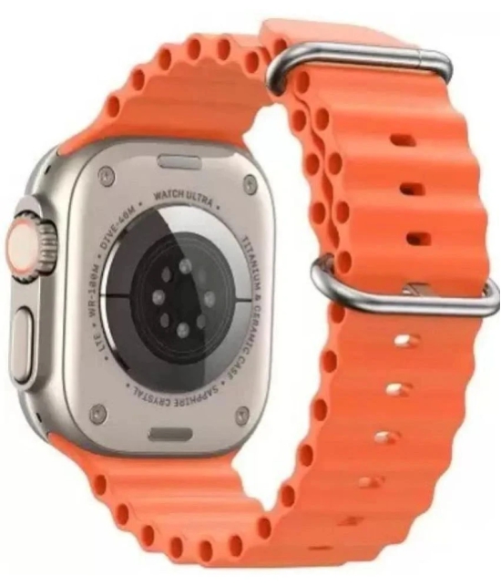 VERONIC Bluetooth Ultra Watch with BT Calling Orange Smart Watch